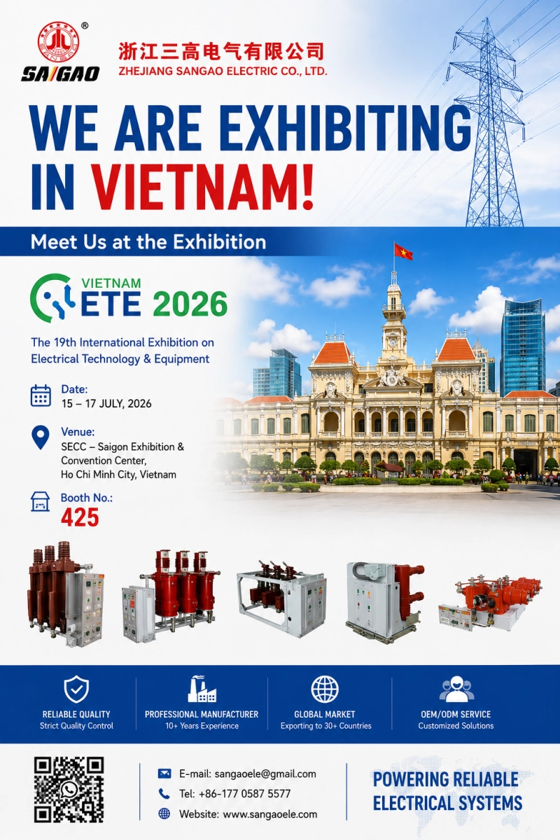 SANGAO သည် Vietnam ETE & Greenergy Expo 2026 တွင် ပါဝင်ခဲ့ပါသည်။